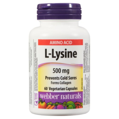 Webber naturals - L-Lysine Capsules 500 mg