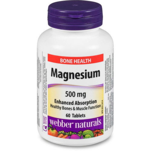 Webber naturals - MagnesiumVitamin 500mg