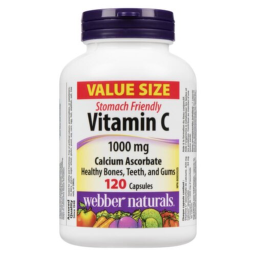 Webber Naturals - Vitamin C Calcium Ascorbate 1000 mg, Value Size