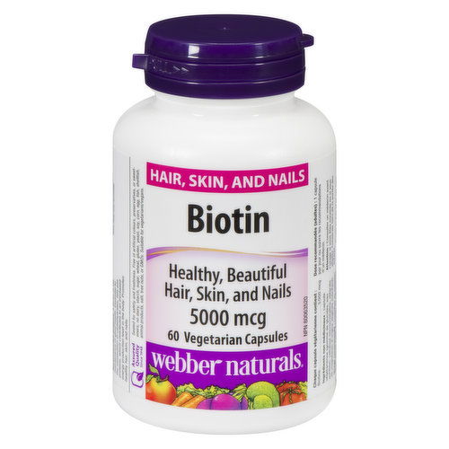 Webber naturals - Biotin 5000 mcg