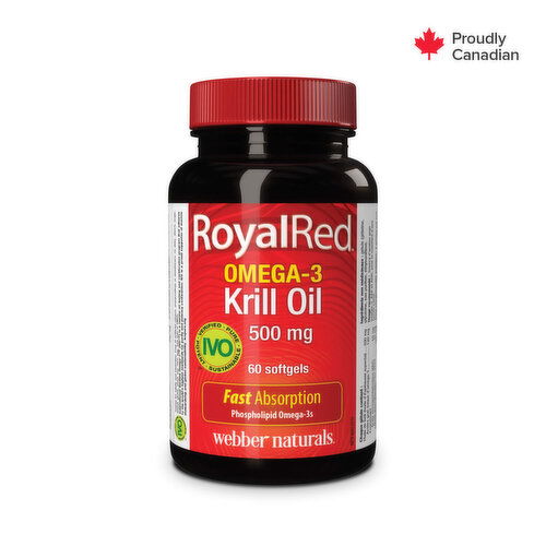 Webber naturals - Royal Red Omega-3 Krill Oil 500mg