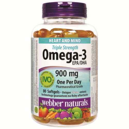 Webber Naturals - Omega 3 Capsules 900mg