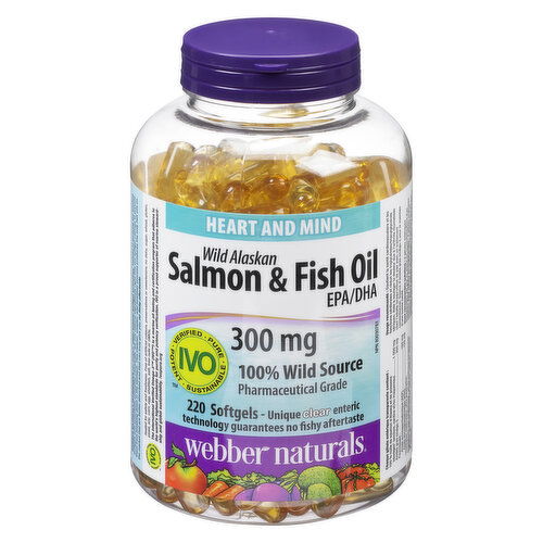 Webber Naturals - Webber Wild Salmon & Fish Oil 300mg