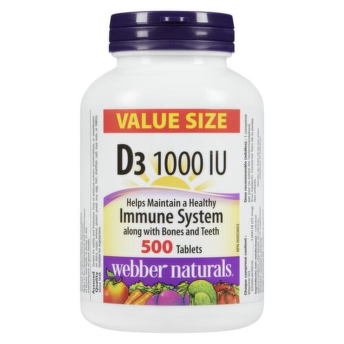 Webber Naturals - D3 1000 IU, Value Size