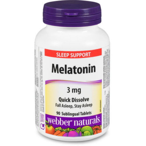 Webber Naturals - Melatonin 3mg