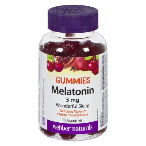 Webber Naturals - Gummies Melatonin 5 mg Cherry Pomegranate