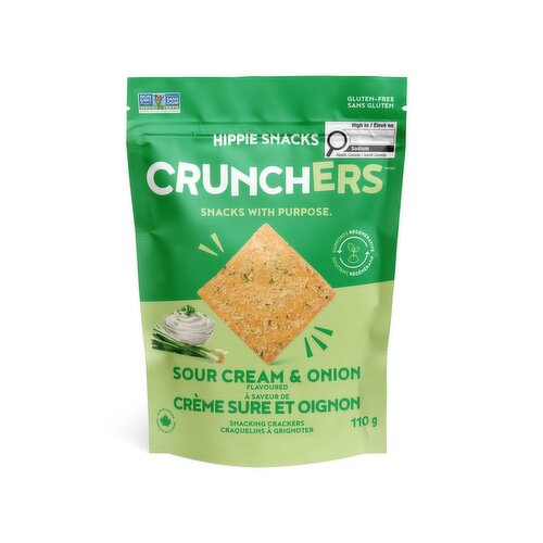 HIPPIE SNACKS - Sour Cream & Onion Crunchers