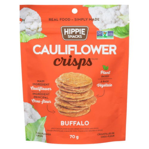 Hippie Snacks - Cauliflower Crisps Buffalo Gluten Free