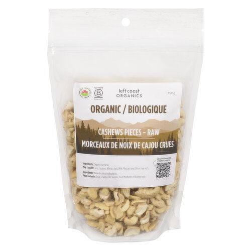 left coast - Organic Cashew Pieces - Raw