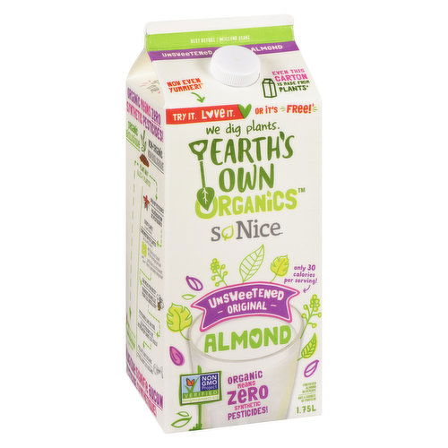 So Nice - Organic Fortified Almond Beverage - Unsweetened