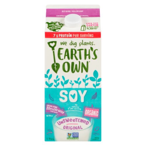 Earth's Own - Soy Unsweetened Original Organic