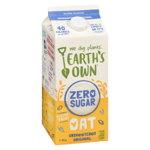 Earth's Own - Zero Sugar Unsweetened Original Oat Milk