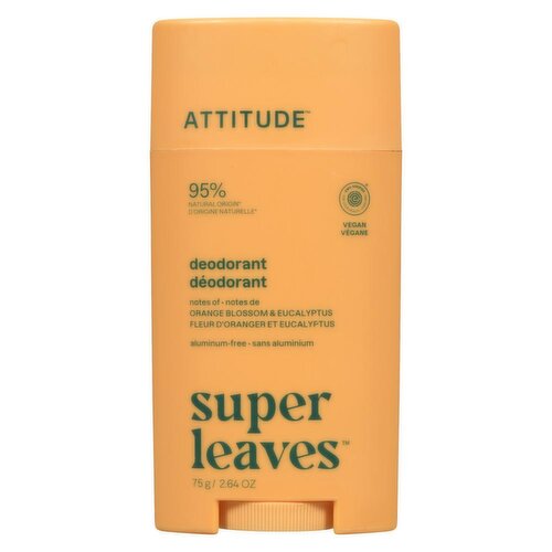Attitude - Super Leaves Deodorant - Orange Blossom & Eucalyptus