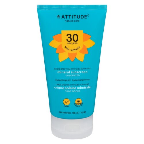 ATTITUDE - Sunly Kids Sunscreen Lotion SPF30 Unscented