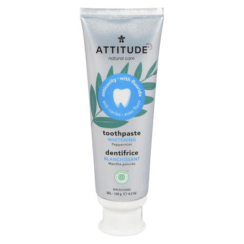 Attitude - Whitening Toothpaste with Fluoride Peppermint