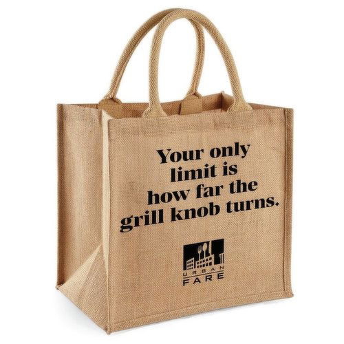 Urban Fare - Jute Tote Bag - Grill Knob