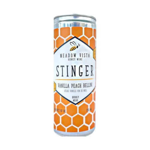 Meadow Vista - Vanilla Peach Bellini Stinger Bubbly Mead