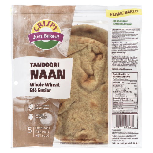 Crispy - Whole Wheat Tandoori Naan