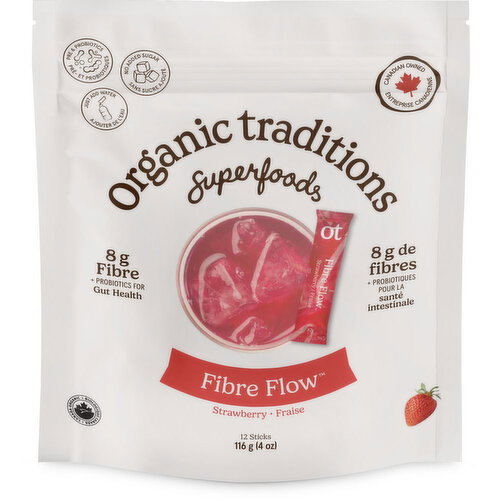 Organic Traditions - Fibre Flow Strawberry