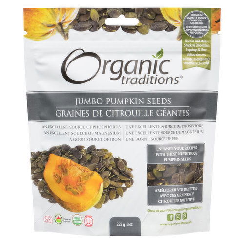 Organic Traditions - Jumbo Pumpkin Seeds