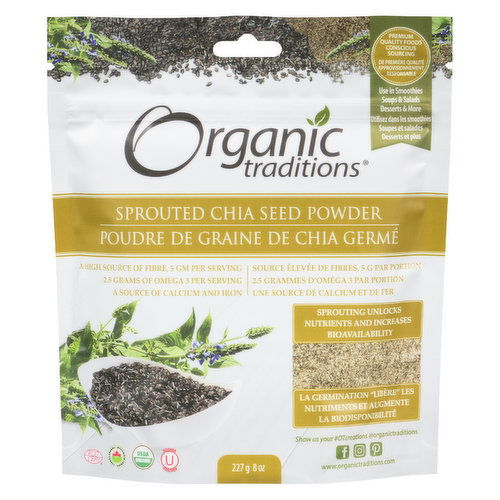 Organic Traditions - Seed Powder Sprouted Chia