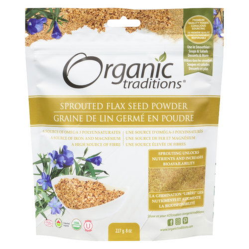 Organic Traditions - Sprouted Flax Seed Powder