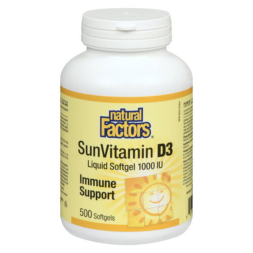 Natural Factors - VITAMIN D3 1000IU