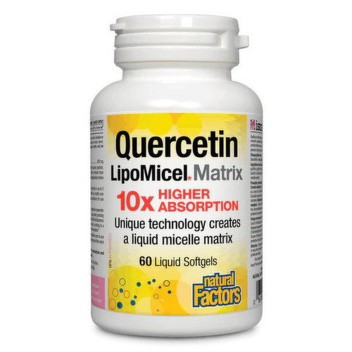 Natural Factors - Quercetin Lipomicel Matrix 250 MG