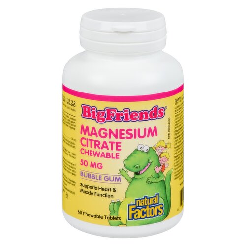 Natural Factors - NATFAC Big Friends Magnesium Citrate