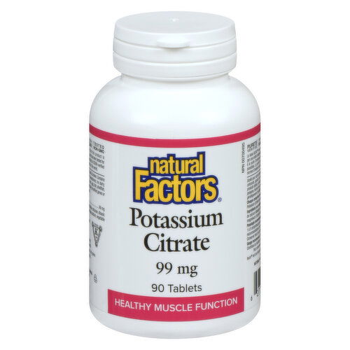 Natural Factors - Potassium Citrate 99mg