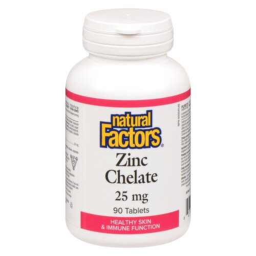 Natural Factors - Zinc Chelate 25mg