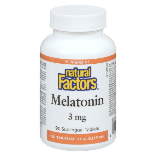 Natural Factors - Melatonin 3mg Sublingual