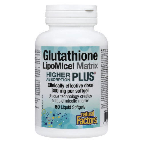 Natural Factors - Glutathione LipoMicel Matrix Plus 300 mg