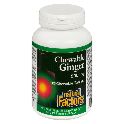 Natural Factors - Chewable Ginger 500MG