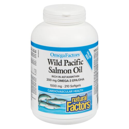 Natural Factors - OmegaFactors Wild Pacific Salmon Oil Bonus