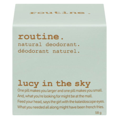 routine. - Natural Deodorant Lucy In The Sky