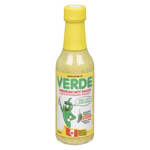 Verde - Medium Hot Sauce Jalapeno Peppers