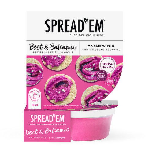 Spread'em Kitchen - Spread Em Cashew Beet&Balsamic Dip