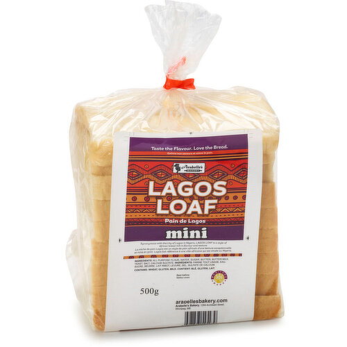 Arabelle's Bakery - Lagos Loaf Mini White Bread Sliced