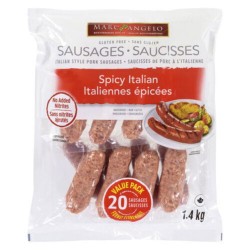 Marcangelo - Pork Sausages - Hot Italian Style