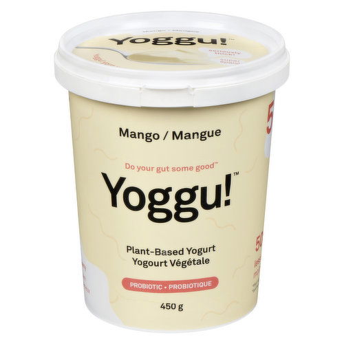 Yoggu - Plant-Based Cultured Coconut Yogurt, Mango