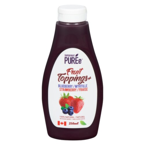 Superfruit Puree - Fruit Topping Wild Blueberry & Strawberry