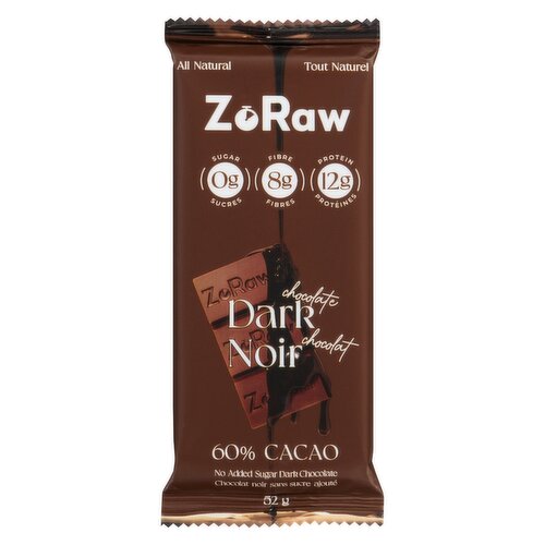 ZORAW - DARK CHOCOLATE BAR WITH PROTEIN