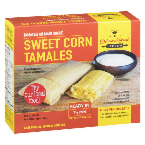 Delicioso Foods - Sweet Corn Tamales