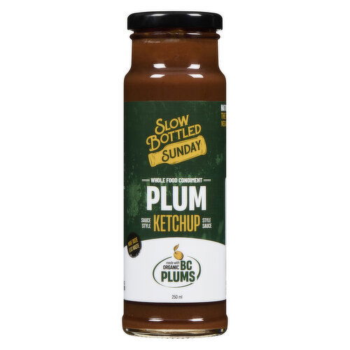 SLOW BOTTLED SUNDAY - SLOW SUNDAY Plum Ketchup Sauce
