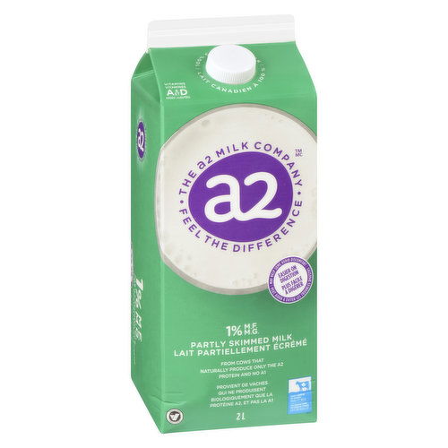 A2 - Partly Skimmed Milk 1% MF