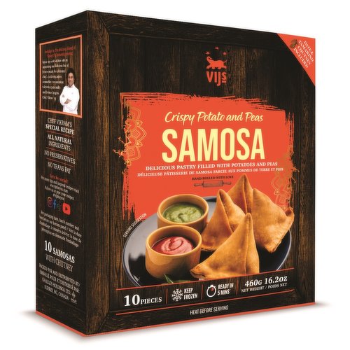 VIJ'S - Crispy Potato and Peas Samosa