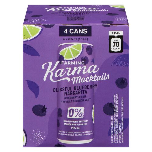 Farming Karma Fruit - Blissful Blueberry Margarita 0% Alc Vol