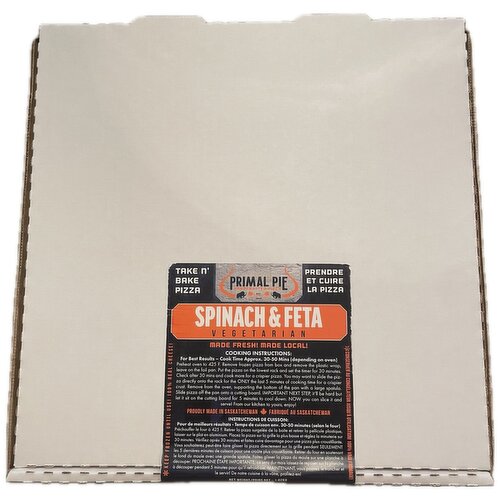 Primal Pie - Spinach and Feta Pizza