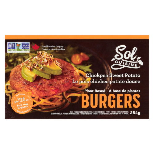 Sol Cuisine - Burgers Chickpea Potato